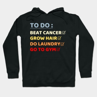 Women Vintage To Do List Funny Breast Cancer Fighter Mom Gift Hoodie